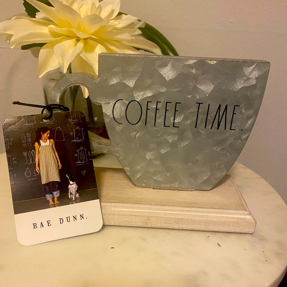 Rae Dunn “Coffee Time” Kitchen Wood Decor